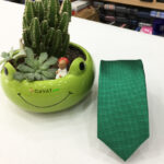 Cà vạt xanh lá bản nhỏ - cv180706