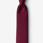 Cà vạt màu đỏ đô – cao cấp – cv190813