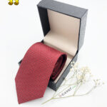 Cà vạt đỏ đô - Hộp đen - 33