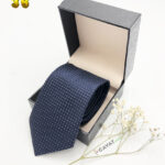 Cà vạt xanh đen - Hộp đen - 36