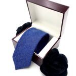 Cà vạt Wool/Nỉ xanh coban - W34042020