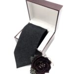 Cà vạt Wool/Nỉ đen - W40042020