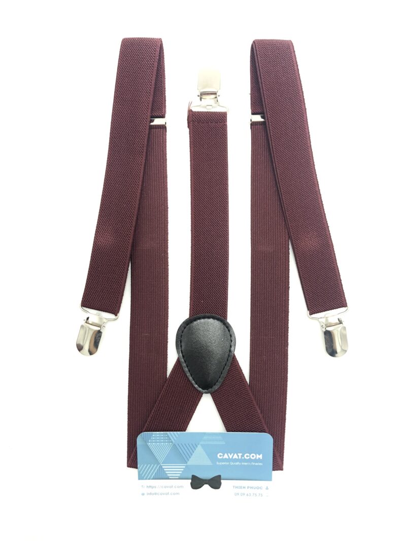 Dây đai quần chữ Y - đỏ đô - dq008