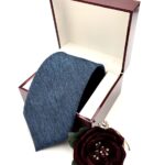 Cà vạt Nỉ xanh đá xước - W51042020