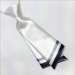 Cà vạt nữ thắt sẵn trắng - cv171023