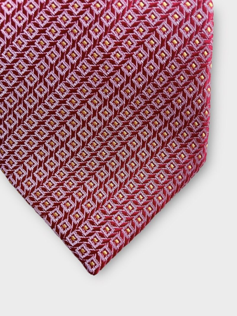 Cà vạt đỏ cà rốt chấm trắng - cv070624 - Ảnh 3