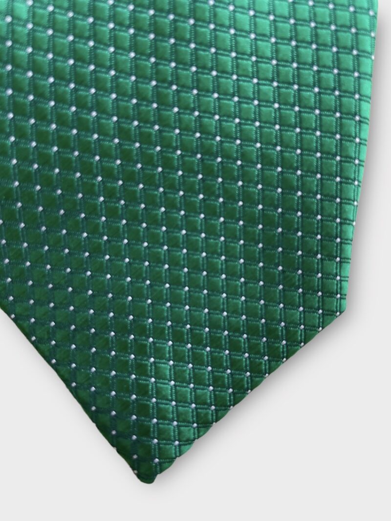 Cà vạt xanh lá cây chấm trắng - cv080624 - Ảnh 3