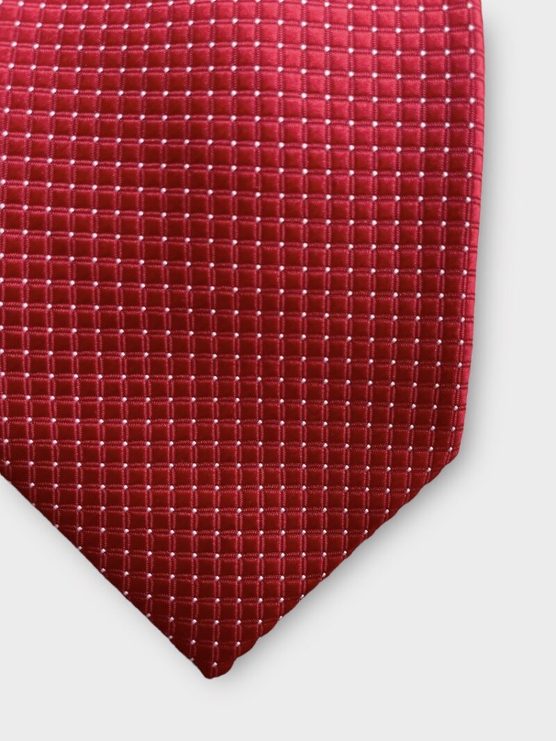 Cà vạt đỏ tươi chấm trắng - cv120624 - Ảnh 3